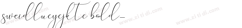 sweidlucycjktc bold字体转换